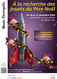 Musée Electropolis - Affiche Animations Noël 2026