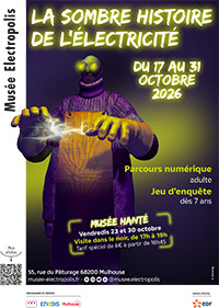 Musée Electropolis - Affiche Halloween 2026