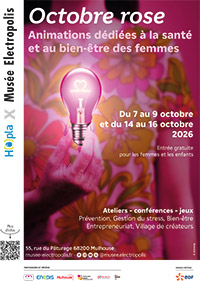 Musée Electropolis - Affiche Octobre Rose 2026