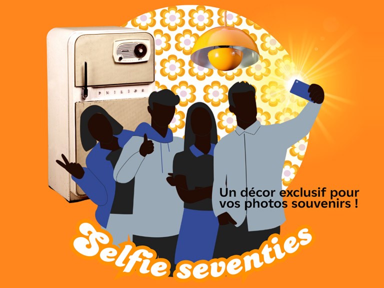 Selfie seventies : un décor exclusif pour vos photos souvenirs